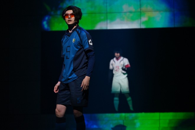 A scene from the final rehearsal of Blue Lock 4th STAGE